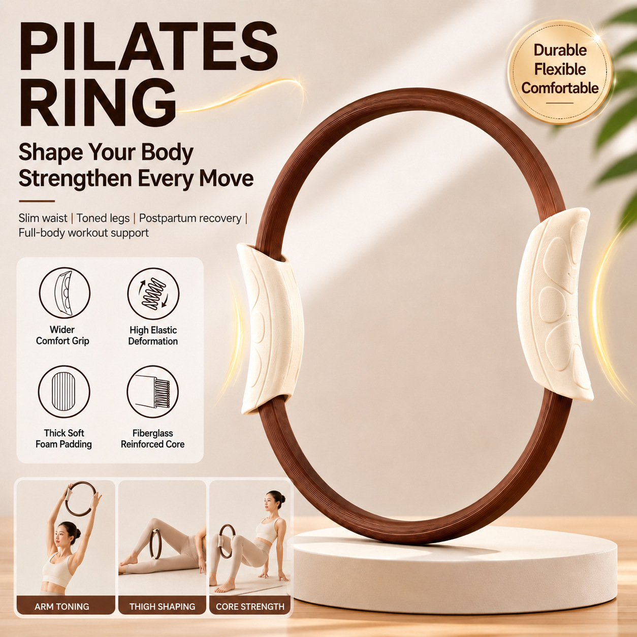 Pilates Yoga Resistance Ring - Anel de Pilates, Anel de Yoga,