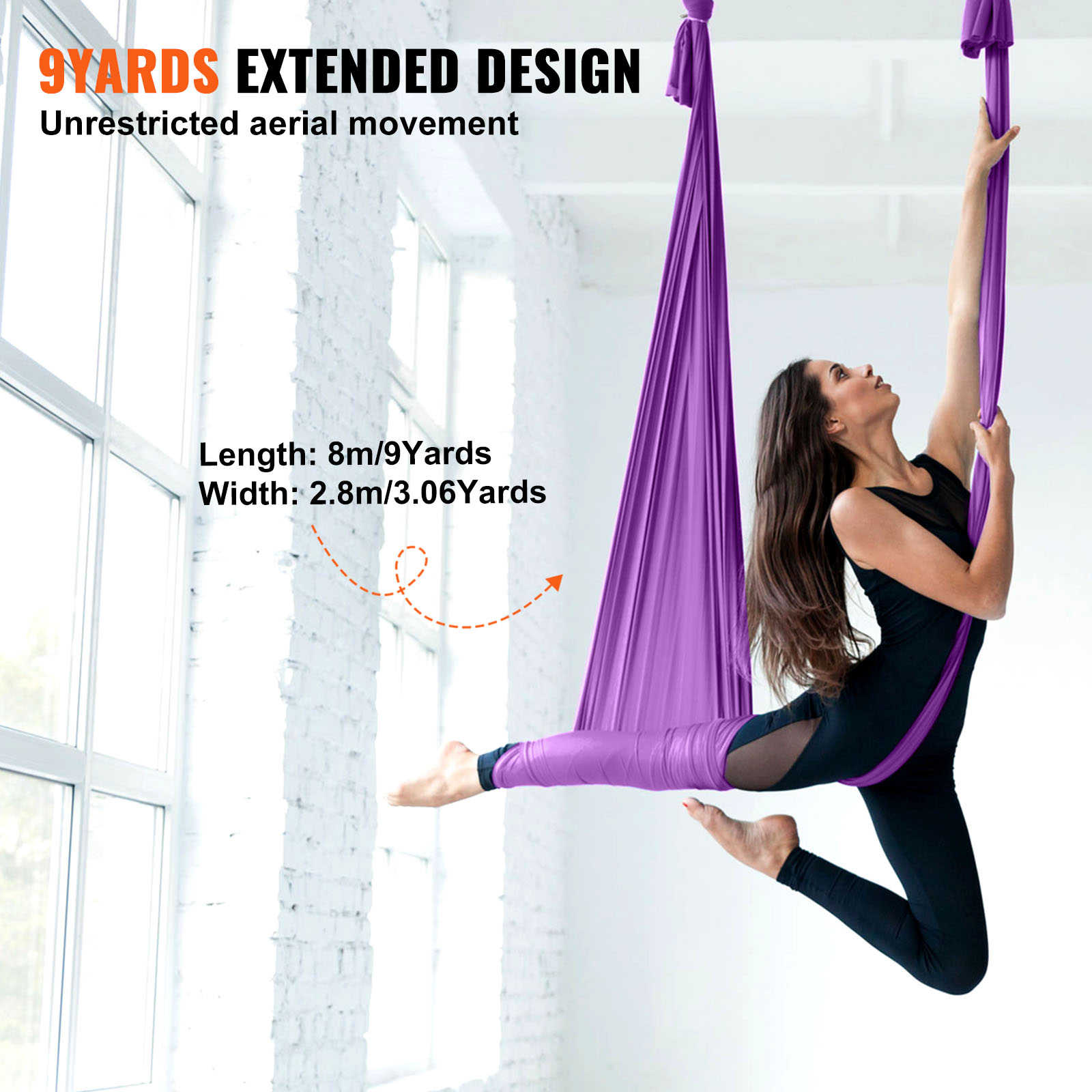 Rede de Yoga Aéreo e Balanço d - Aerial Silk Hammock avaliação e preço