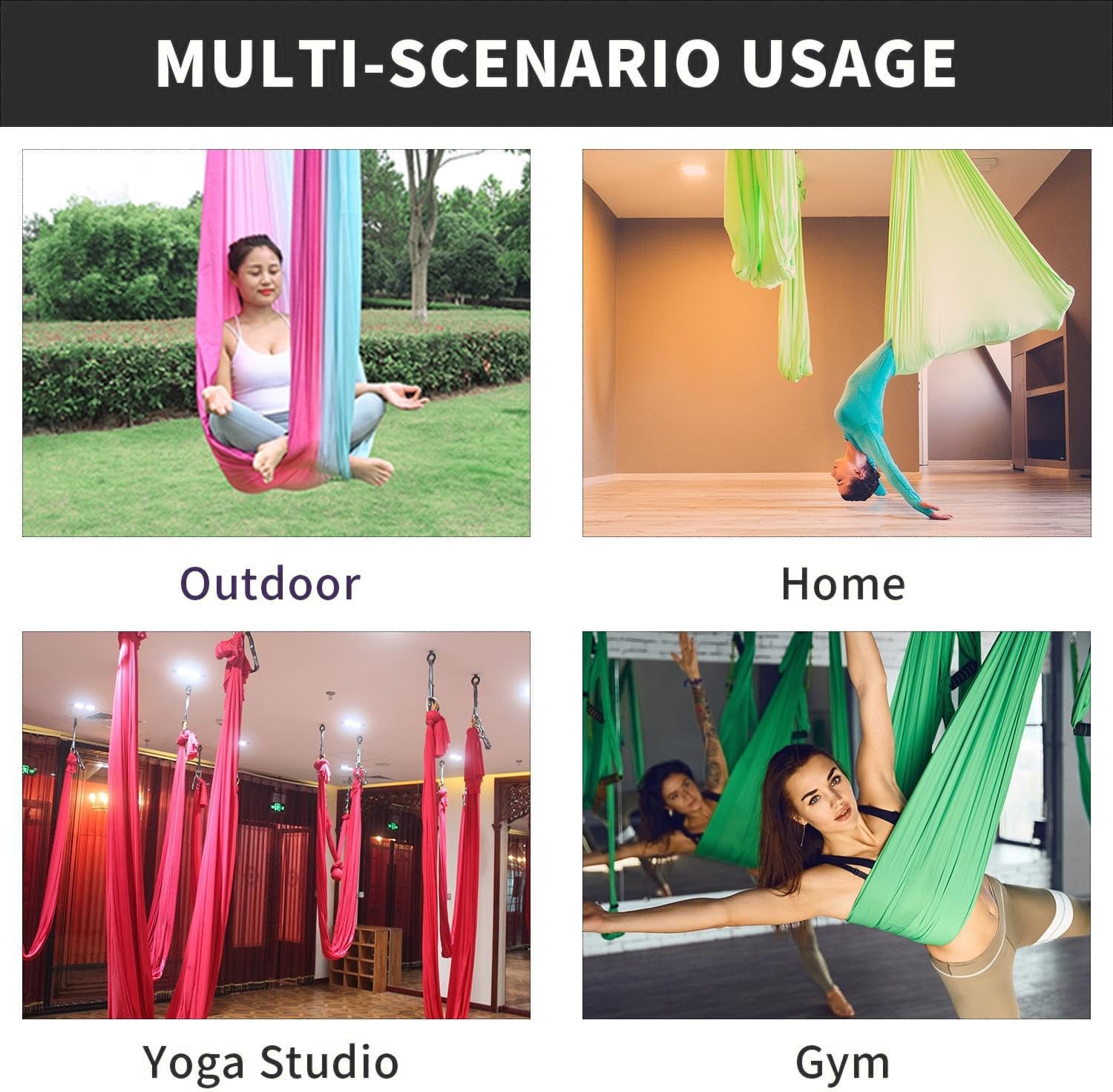 Conjunto de Rede de Yoga Aéreo - Aerial Silk Hammock avaliação e preço