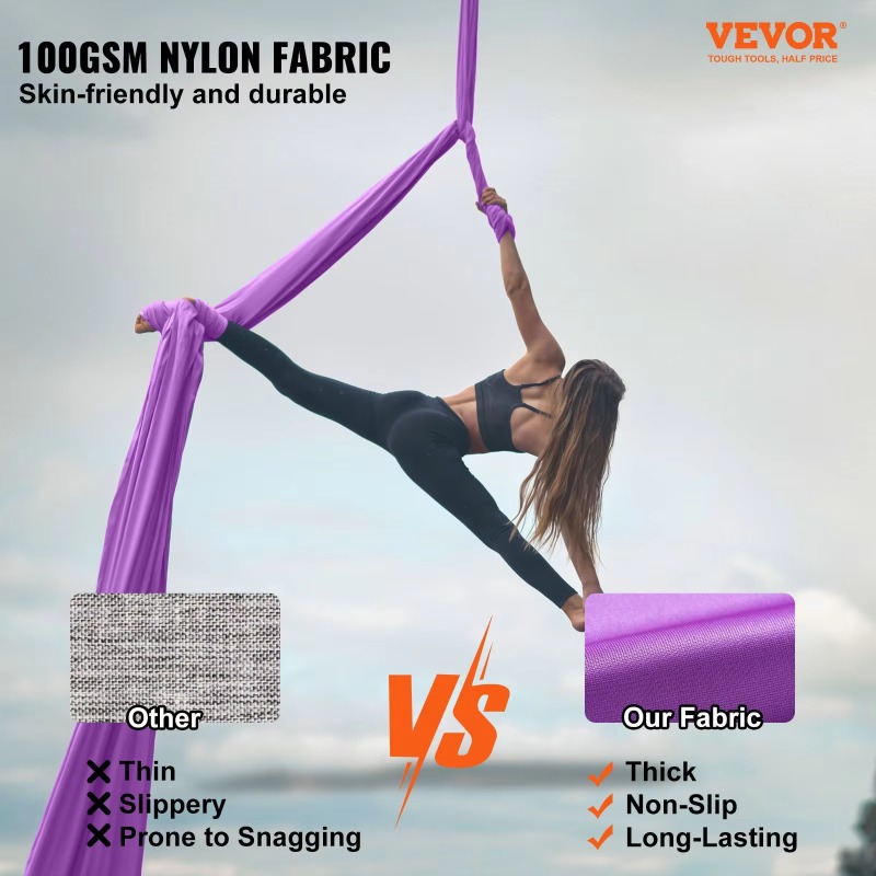 Rede de Yoga Aérea Roxa 2026 d - Aerial Silk Hammock avaliação e preço