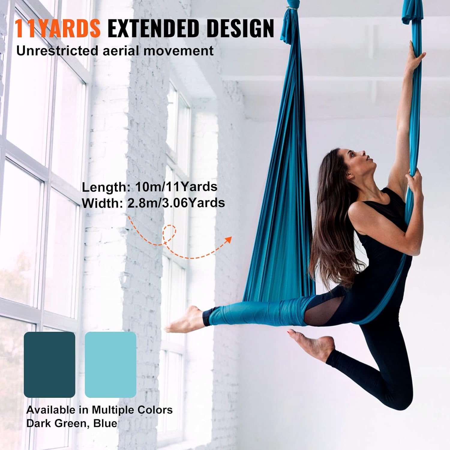 Conjunto de Rede de Seda Aérea - Aerial Silk Hammock avaliação e preço