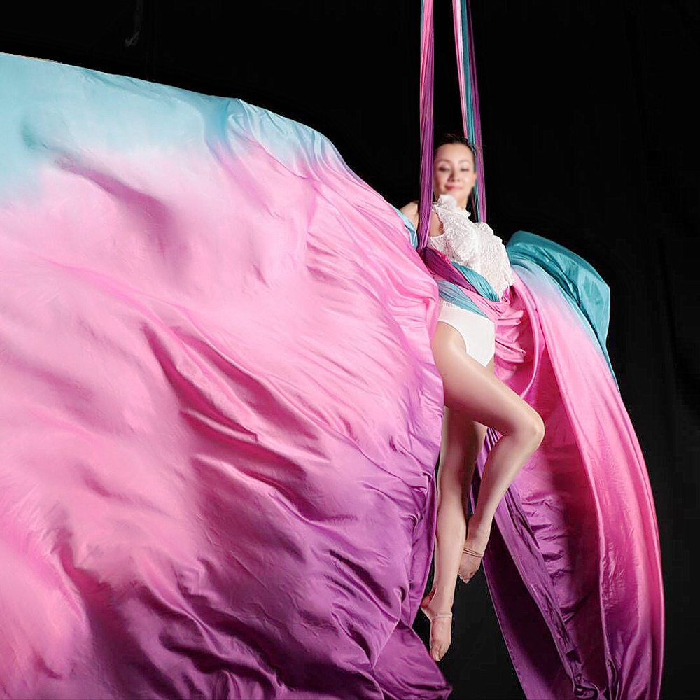 Ombre Anti-Gravidade Yoga Rede - Aerial Silk Hammock avaliação e preço