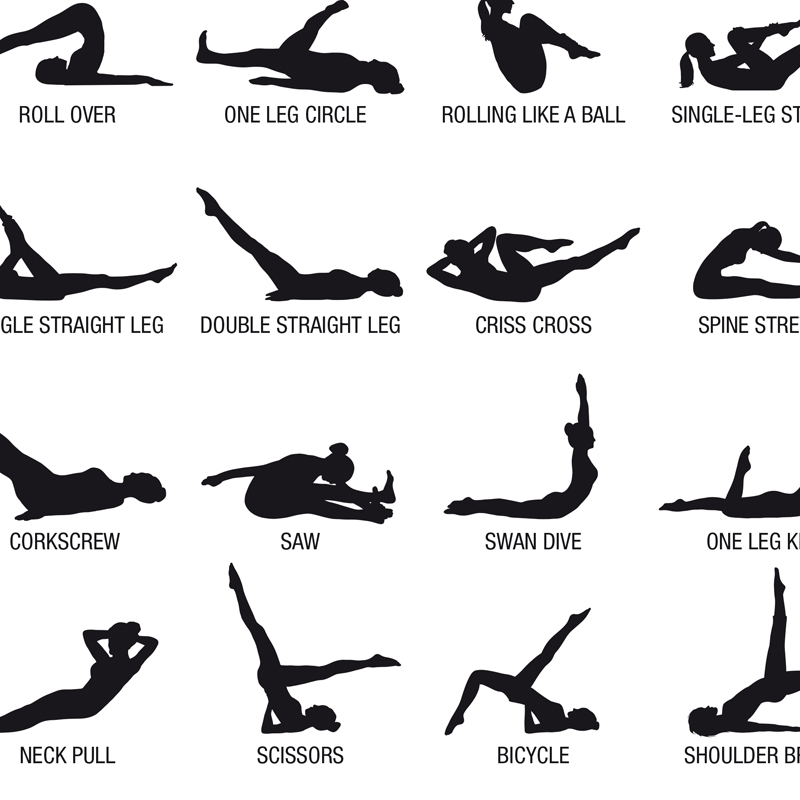 Pôster de Quadro de Exercícios - Pilates Yoga And Gym avaliação e preço