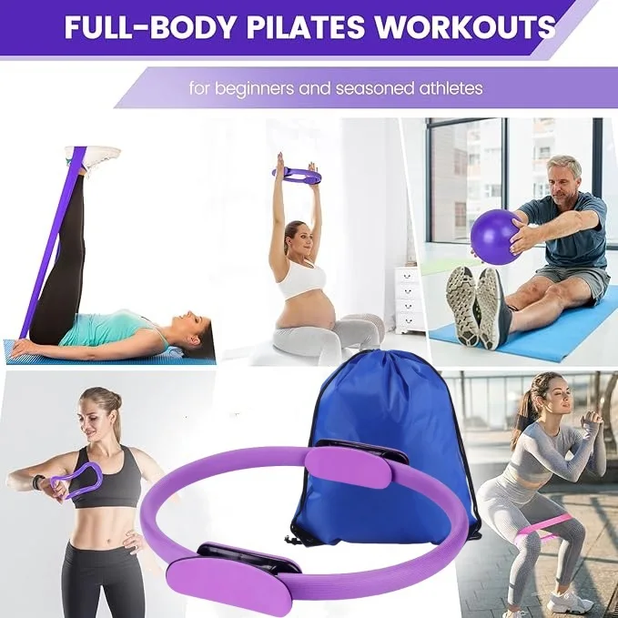 Conjunto de bolas de pilates,  - Pilates Yoga Resistance Ring avaliação e preço